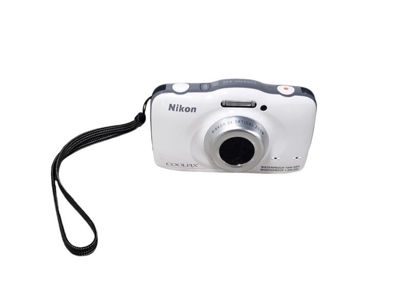 Nikon - Coolpix S32 13.2-Megapixel Digital Camera - White