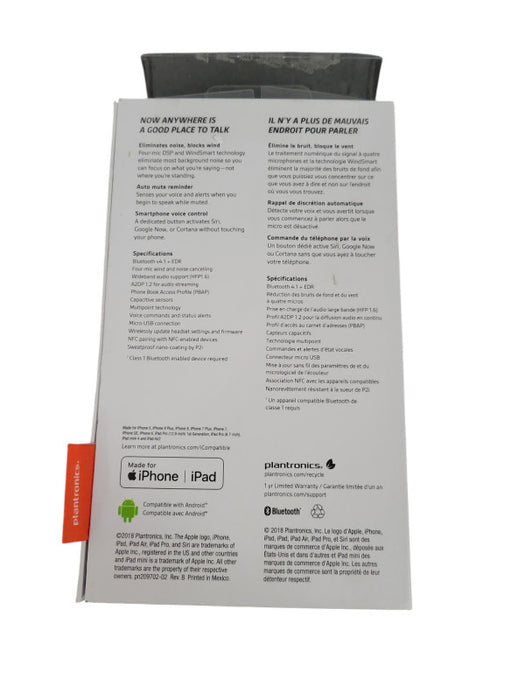 POLY Plantronics Voyager 5200  Wireless Bluetooth Headset/Headphone  Q!