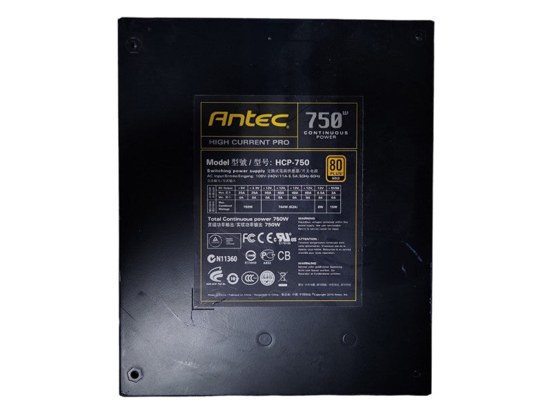 ANTEC HCP-750 High current pro 750W Switching Power Supply, Tested