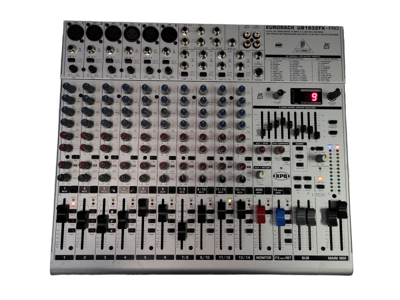 Behringer Brand Eurorack UB1832FX-Pro Model 18-Input 3/2-Bus Mic/Line Mixer %