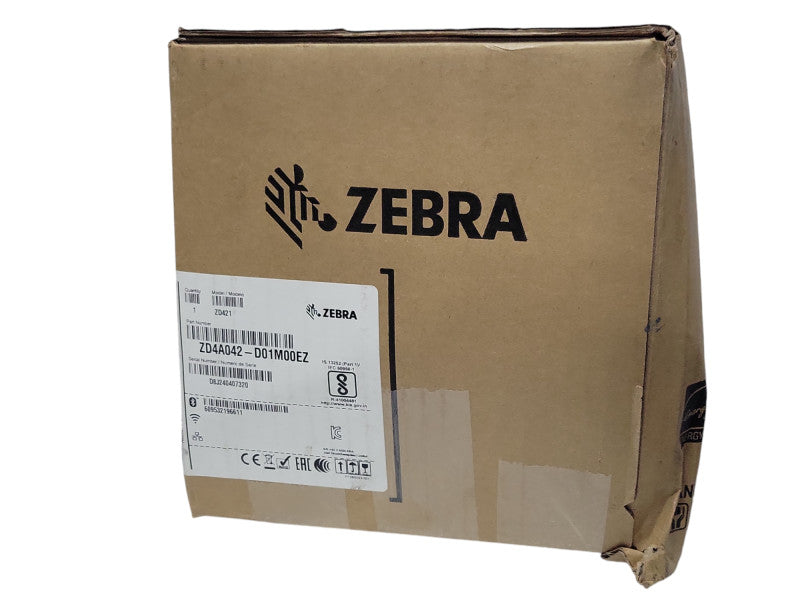 Like New Zebra ZD421 Direct Thermal Barcode Label Printer ZD4A042-D01M00EZ _