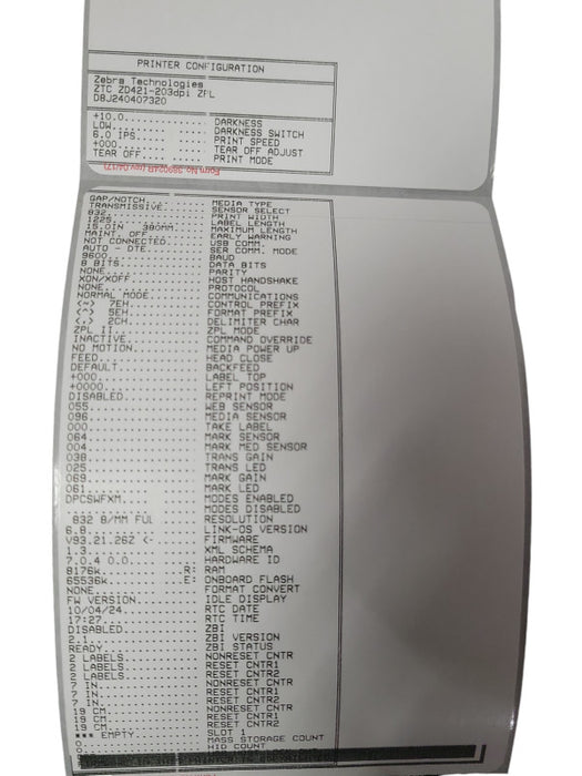 Like New Zebra ZD421 Direct Thermal Barcode Label Printer ZD4A042-D01M00EZ _