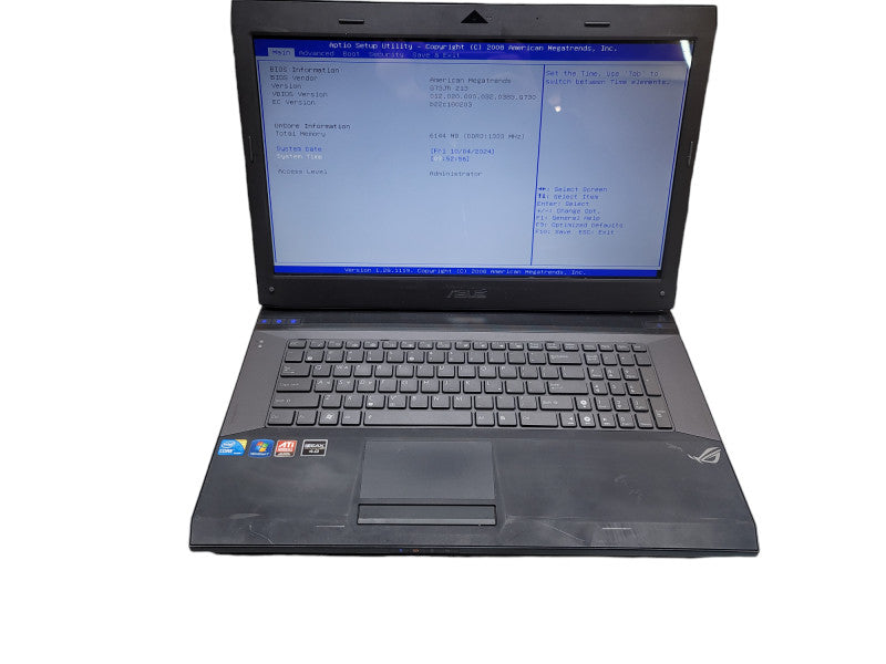 ASUS G73J 17.3" ROG | i7-720HQ| 6GB DDR3|ATI Radeon HD 5870 |NO DRIVE β BudLap