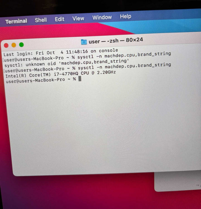Apple MacBook Pro 15" Mid 2014 i7-4770HQ 16GB 256SSD French Keyboard READ!