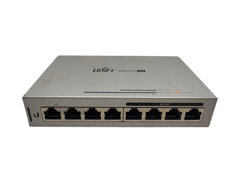 UBIQUITI NETWORKS UNIFI 8 PORT GIGABIT POE ETHERNET SWITCH US-8-60W READ $