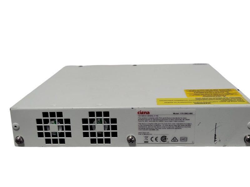 Ciena 3903 170-3903-900 Service Delivery Switch W/ Rack Ears, 2x PSU, Read _