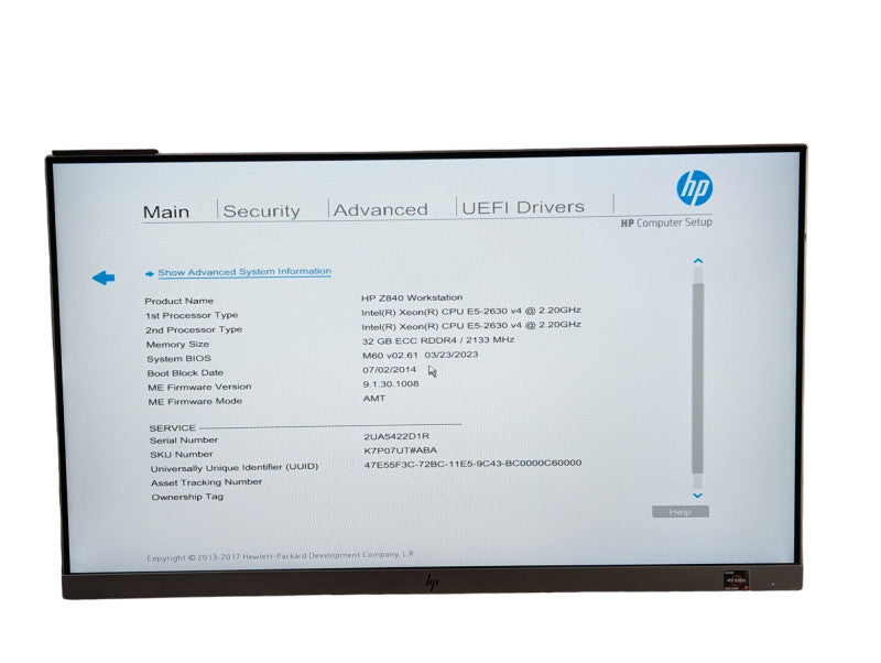 HP Z840 Workstation Upgraded 2x Xeon E5-2630 v4 @ 2.20Ghz 32GB RAM  -