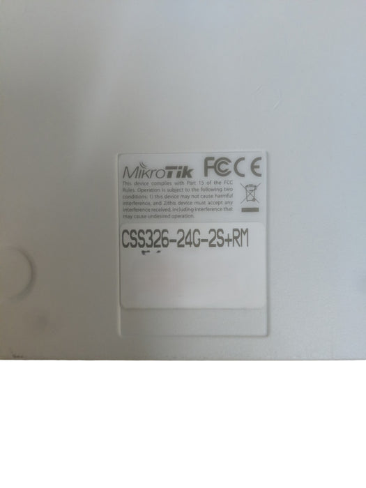 MikroTik CSS326-24G-2S+RM | 24-Port Gigabit Ethernet Switch | 2x SFP+ Q