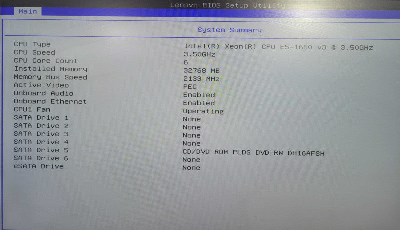 Lenovo ThinkStation P500 | Xeon E5-1650 v3 @3.50GHz, 32GB DDR4, Quadro K2000 !