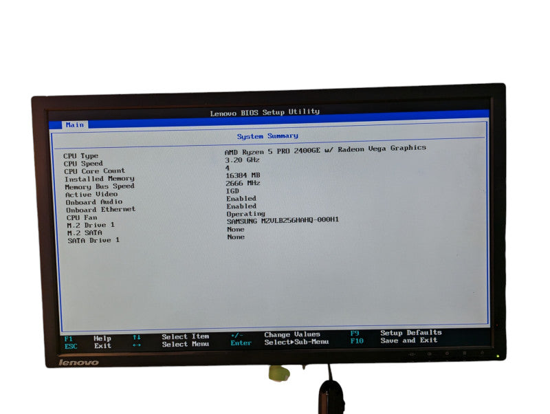 Lenovo ThinkCentre M715q Ryzen 5 PRO 2400GE 16GB RAM & 256GB NVMe  -