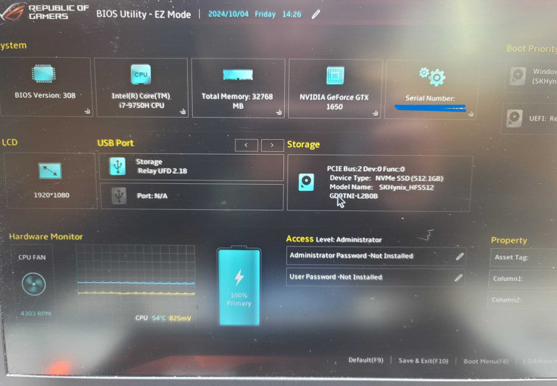 ASUS ROG STRIX G531 | i7-9750H| 32GB DDR4| GTX 1650| 512GB NVMe| **READ** β Lap200