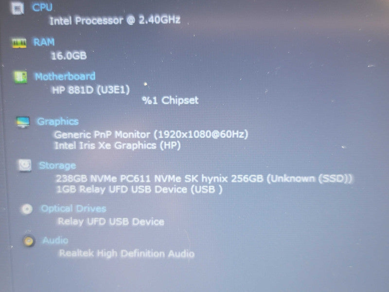 HP 250 G8| i5-1135G7| 16GB DDR4| 256GB SSD **READ** β Lap200
