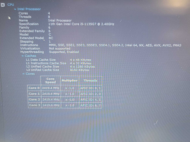 HP 250 G8| i5-1135G7| 16GB DDR4| 256GB SSD **READ** β Lap200