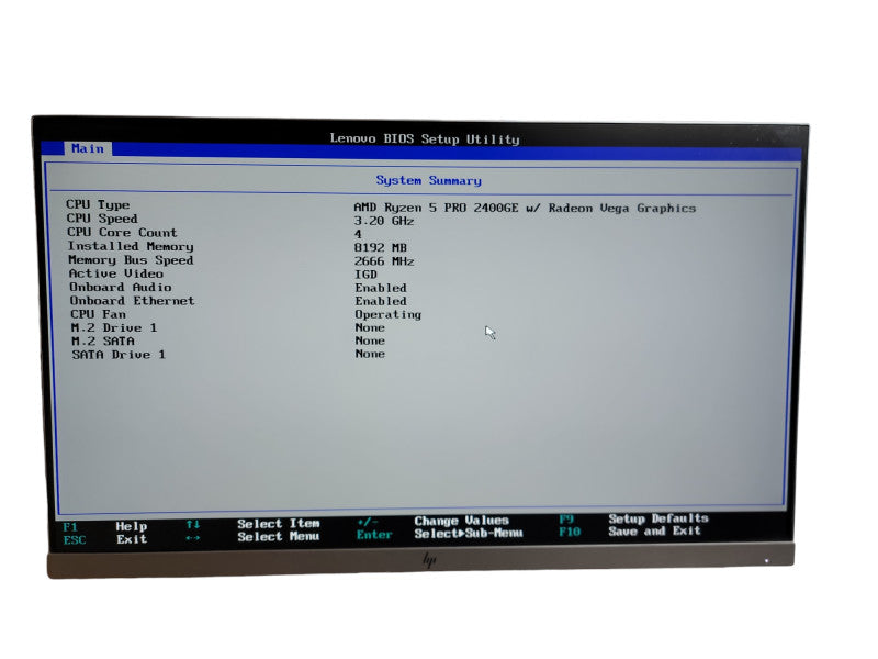 Lenovo ThinkCentre M715Q Tiny AMD Ryzen 5 Pro 2400GE w/ Radeon Vega Graphics  Qθ