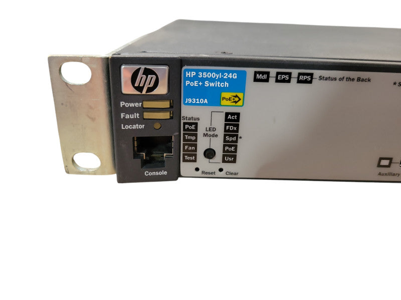 HP ProCurve J9310A 3500-24G-POE+ 24-Port Gigabit POE Ethernet 3500YL-24G !