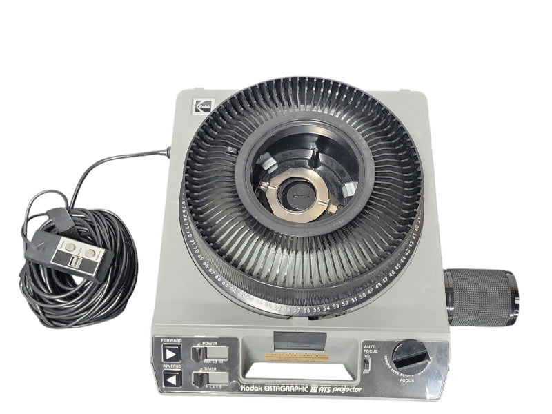 Kodak Ektagraphic III ATS Projector, Read _