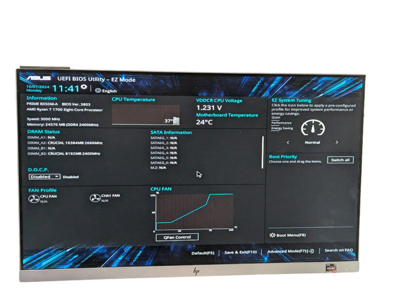 ASUS Prime B350M-A with Ryzen 7 1700 & 16GB RAM  -