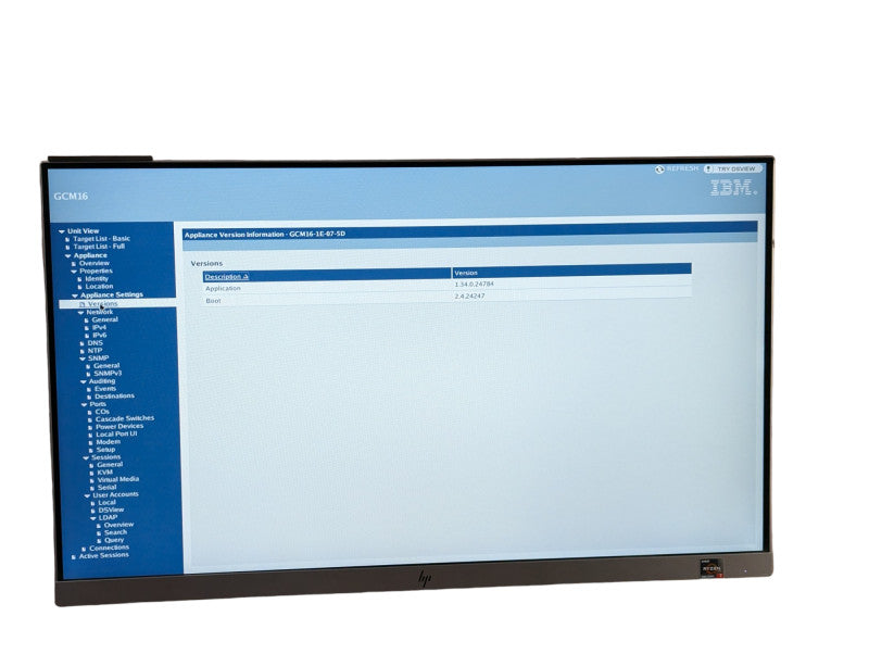 IBM GCM16-1E-07-5D Global Console Manager KVM Please READ -