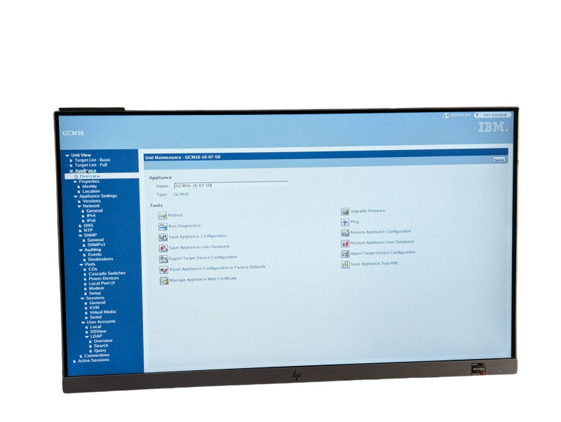 IBM GCM16-1E-07-5D Global Console Manager KVM Please READ -