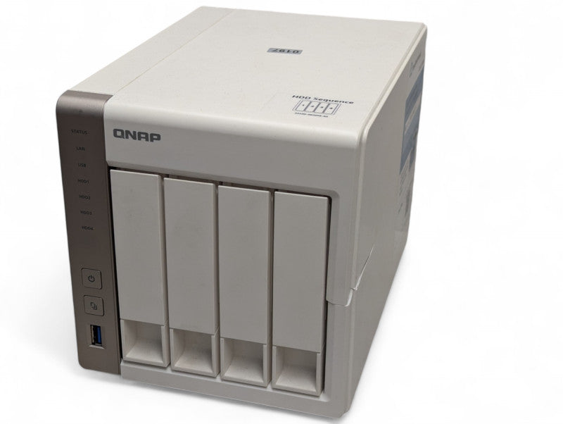 QNAP TS-451-4G 4 Bay NAS with 2 4TB HDDs installed Please READ  -