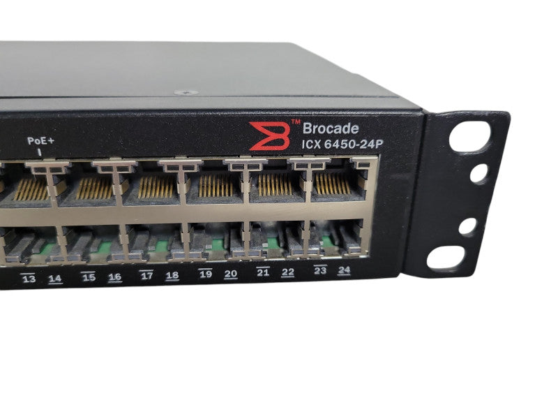 Brocade ICX 6450-24P PoE+ Gigabit Ethernet 4x1/10GbE SFP !