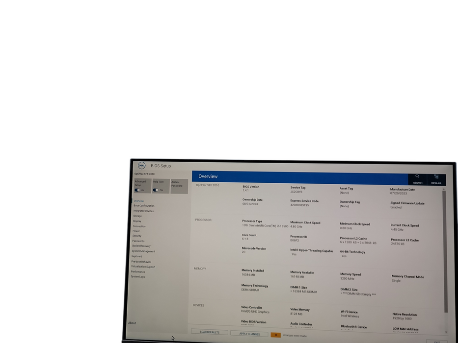 Dell OptiPlex 7010 SFF 13th Gen i5 - 13500  16GB DDR4 Ram Qθ NO HDD