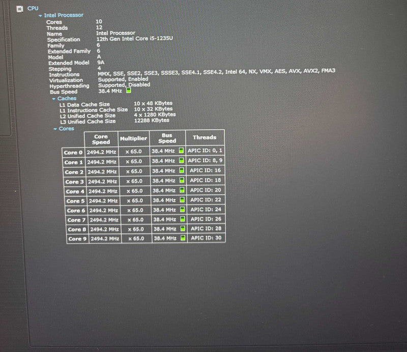 Lenovo ThinkPad T16 Gen 1 12 Gen. i5-1235U 16GB 256SSD Faulty USB Port READ!  Lap200