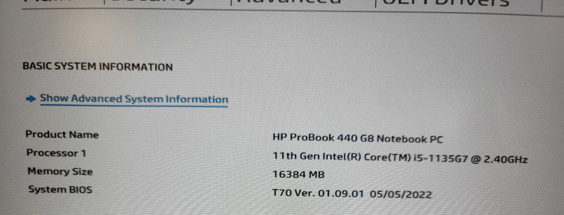 HP ProBook 440 g8| i5-1135G7| 16GB DDR4| NO SSD READ β Lap200