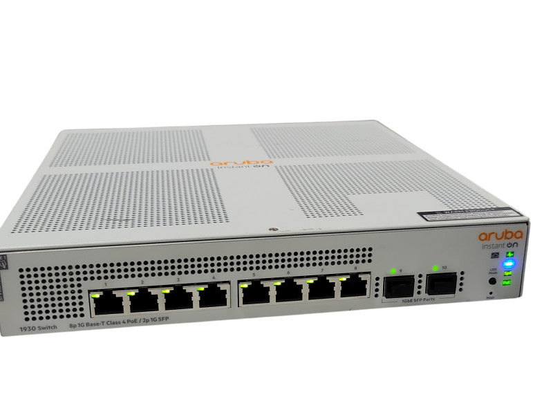 Aruba 1930 Switch 8P 1G bAse-T Class 4 PoE / 2P 1G SFP JL681A _