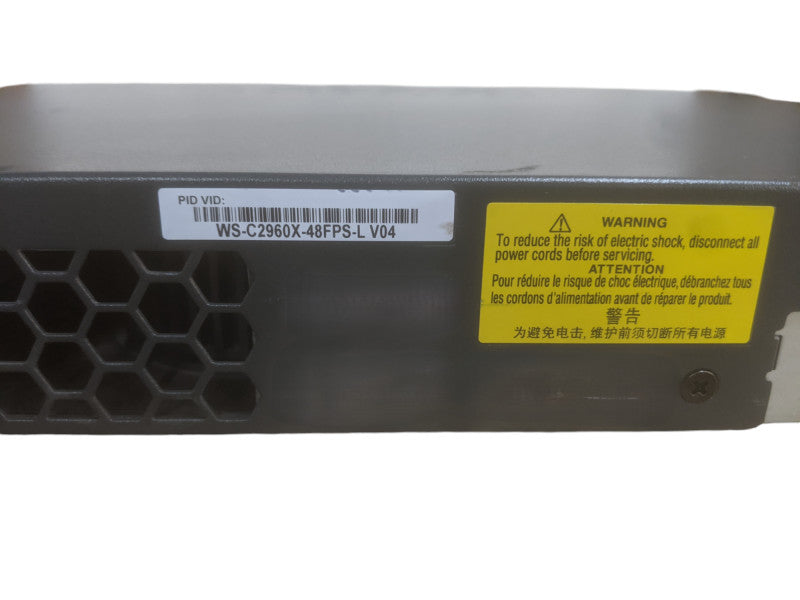 Cisco Catalyst 2960X | WS-C2960X-48FPS-L V04 | 48port Gigabit PoE | 4x SFP