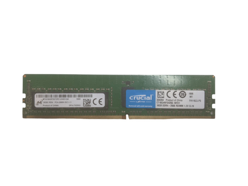 Micron 16GB 1RX4 PC4-2666V-RC1 | DDR4 | Server Memory Q