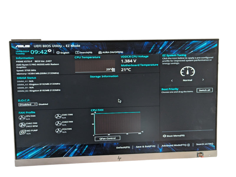 ASUS PRIME X570-P with Ryzen 5 PRO 4650G with Radeon & 16GB RAM  -