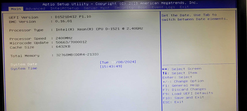 Datto S3B2000 4 Bay 3.5" NAS Intel Xeon D-1521 2.4GHz, 32GB DDR4, No HDD _