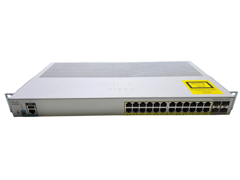 Cisco WS-C2960L-24PS-LL | 24-Port Gigabit PoE+, 4x SFP Network Switch