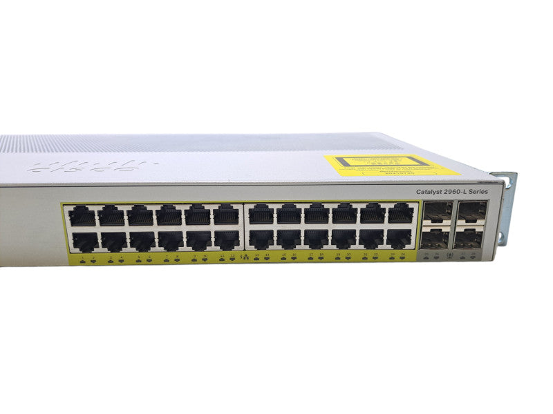 Cisco WS-C2960L-24PS-LL | 24-Port Gigabit PoE+, 4x SFP Network Switch