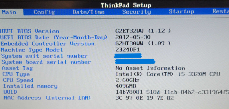 Lenovo ThinkPad X230 | i5-3320M| 4GB DDR3L| NO SSD  β BudLap