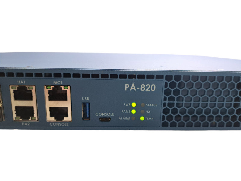 Palo Alto Networks PA-820 Network Security Appliance Firewall