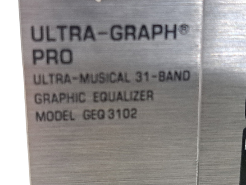 Behringer Ultra-Graph Pro GEQ3102 - 31-Band Stereo Graphic Equalizer  Q