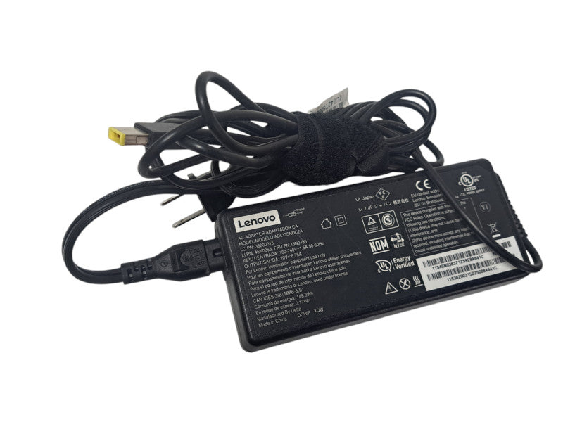 Genuine Lenovo Yellow Rectangular Tip Laptop/Desktop Adapter 135W |20V|6.5A Q