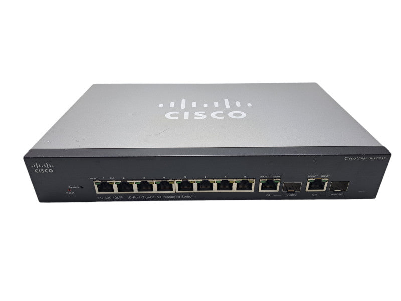 Cisco SG300-10MP | 10-Port Gigabit PoE+ Managed Switch