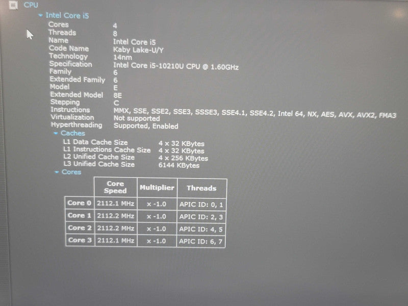 Lenovo ThinkPad T490| i5-10210U| 16GB DDR4| 256GB SSD  Qβ Lap200