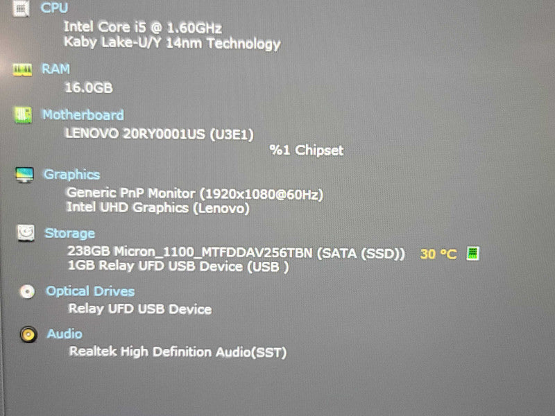 Lenovo ThinkPad T490| i5-10210U| 16GB DDR4| 256GB SSD  Qβ Lap200