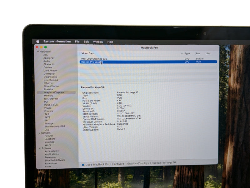 Apple MacBook Pro 2019 15-inch 2019 Intel Core i9-9880H @ 2.30Ghz 32GB RAM RE - Lap200