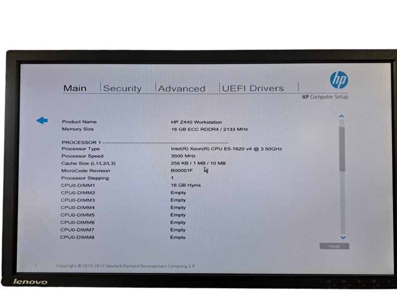 HP Z440 Workstation | Xeon E5-1620 v4 @ 3.5GHz, 16GB DDR4, Quadro K2000, No HDD
