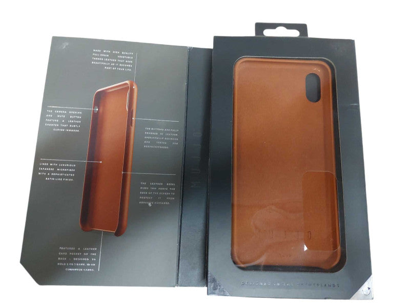 Iphone XS Leather Wallet Phone Case 6.5 " Tan in Color New =