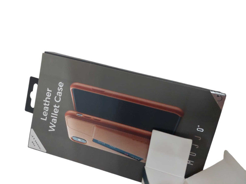 Iphone XS Leather Wallet Phone Case 6.5 " Tan in Color New =