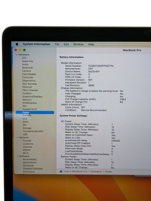 Apple MacBook Pro 2017 13" Intel Core i5-7360U @ 2.30Ghz 16GB RAM & 250GB RE  - Lap200