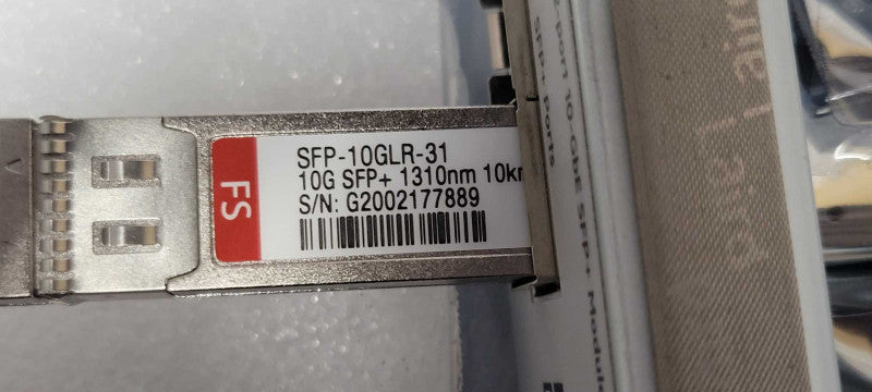 HP 2920 2-Port 10-GbE SFP+ Module J9731A w/ SFP-10GLR-31 _