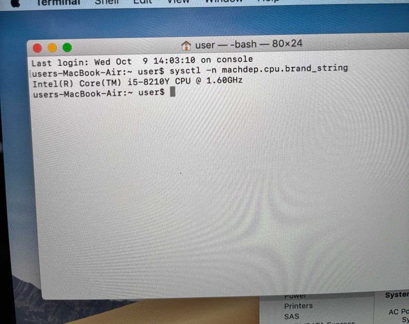 Apple MacBook Air 13" Retina 2018 i5-8210Y@1.6Gh 16GB 256SSD No Power Adapter
