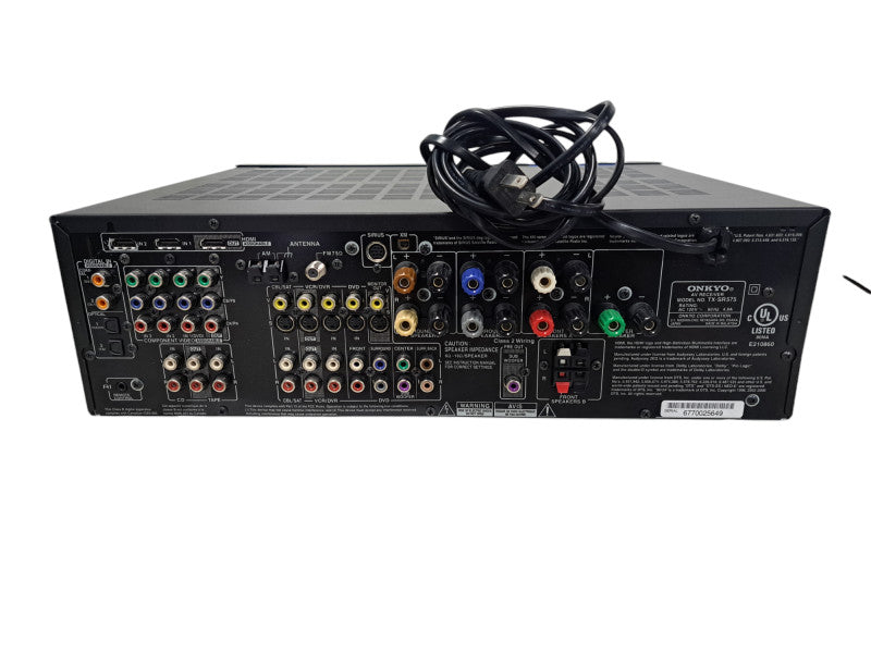 Onkyo TX-SR575 AM/FM Stereo 7.1-Channel Home Theater Receiver w/ Remote